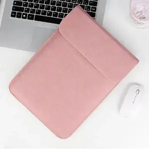인조가죽노트북파우치 맥씬 노트북 가죽 슬리브 파우치 케이스 15.4형 핑크 노트북케이스