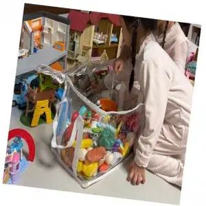 ( )투명 장난감 정리함 인형정리함 장난감정리대 소품보관함 장난감바구니 다목적보관함