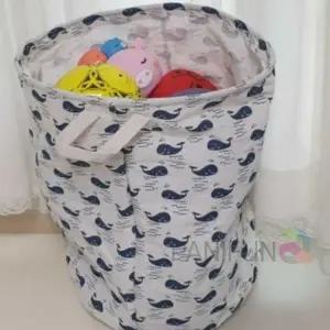 ( )패브릭바스켓 고래 수납바구니 장난감바구니 장난감수납 장난감보관함 빨래함