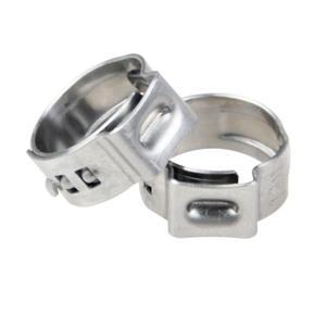 호환상품 호스 클램프 모음 키트 고정 파이프 클립 304 스테인레스 스틸 싱글 이어 무단 후프 연료 튜브 워