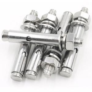 304 스테인리스 스틸 헤비 듀티 확장 볼트 앵커 슬리브 콘크리트 링크 로드 벽 패스너 못 M6M8M10M12M14M16