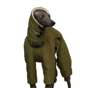 이탈리안그레이하운드 겨울옷 강아지 허리 올인원 의류 산책