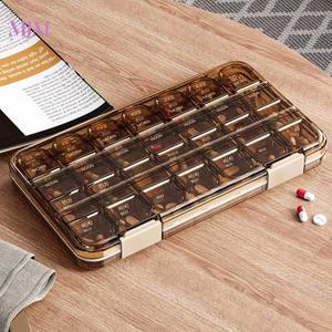 요일별 대형 휴대용 약상자 데일리 약통 비타 일주일