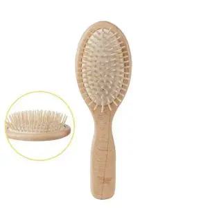 [하프클럽/]원목 쿠션 타원형 브러쉬-중 헤어 머리 빗