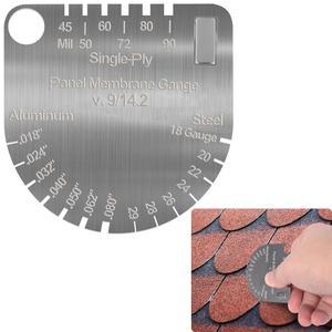 업그레이드된 패널 멤브레인 게이지 대상 금속 지붕 단일 이중 코팅 멤브레인용 스테인리스 스틸 두께 대체 정확한 검사 측정 도구