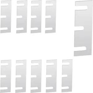 10 PCS 304 스테인리스 스틸 힌지 심 도어 스페이서 패널 보강 및 주택 개선을 위한 수리 키트 갭 필러