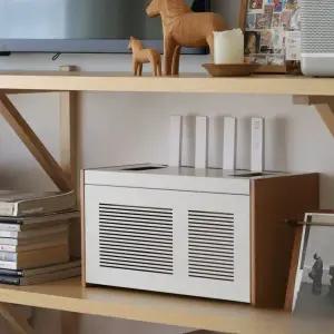 인테리어 수납함 공유기 가리개 벽걸이 랙 케이블박스 멀티탭 정리 와이파이 라우터