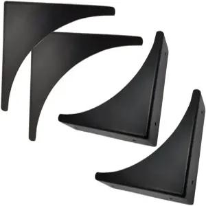 4개의 검은색 금속 모서리 보호 상자 가장자리 안전 가드 캐비닛 가구 범퍼