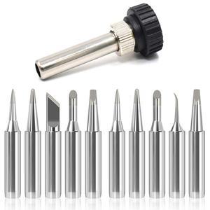 ESD 852D 936 937D 898D 907 HAKKO 철 팁 캐뉼라 케이스 + 5Pcs 솔더 팁용 납땜 스테이션 핸들 어댑터