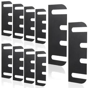 10pcs 도어 힌지 심 10.16cm/4인치 PVC 수리 교체 키트를 위한 충전 틈새 조정 가능한 스페이서 부품 정렬