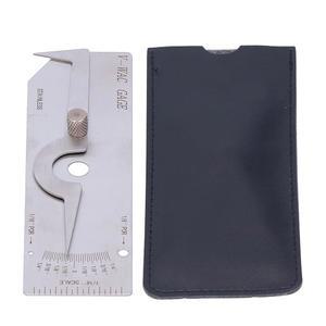 용접 게이지 V-WAC 인치 검사 도구 스테인리스 스틸 측정 언더컷 깊이 다공성 측정기(영국 시스템)