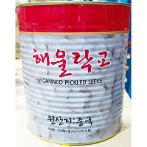 락교2S 3kg캔 야채통조림 락교 절임 반찬