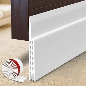 신규 업그레이드 대형 틈새 도어 드래프트 스토퍼 내부 및 외부 3.4인치 와이드 스윕 씰 갭 최대 1.8인치