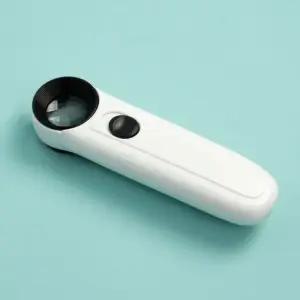 21mm 포켓 LED 돋보기(40배율) 정밀작업 관찰돋보기