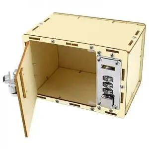 (색상 DIY암호상자GD06406)DIY 암호상자 잠금 어린이 암호 조립상자 나무 장난감