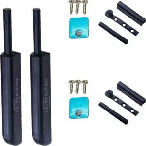 티안미테 부드럽게 닫힌 도어 래치 2쌍 자석 캐비닛 푸시 오픈 전체 확장 숨겨진 자기 충격 흡수기 포함