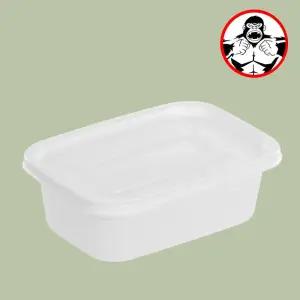 죽 포장 300개 1000ml 불투명 죽용기 대 사각 밀폐용기 음식 배달