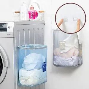 벽걸이 디자인 아이들 장난감 세탁 보관 빨래 바구니 접이식 라탄 빨래통 패브릭 소품