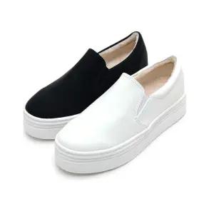 [마이시크]H조커 보아털안감 통굽 키높이 슬립온 4.5cm