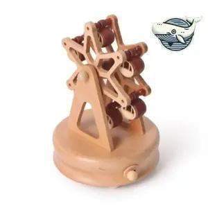 ( )아기 장난감 손편지 원목 뮤직박스 다관람차