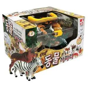 ( )동물 사파리 모형 세트 1P 도감 역할놀이 완구 장난감