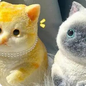 JIYU 고양이 말랑이 5종 스퀴시 스트레스 해소 장난감 촉감 인형 찐득볼