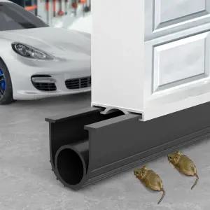 차고 도어 씰 하단 고무 10피트 내후성 EPDM 간편한 DIY 트림 투 핏 설치 키트 맞춤형 내구성이 뛰어난