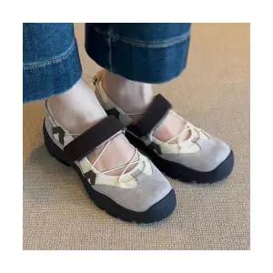 야무치 여자 데일리룩 신발 운동화 하이탑 발레리노 배색 메리제인 작은 구두 메일라드 빈티지 둥근머리 통