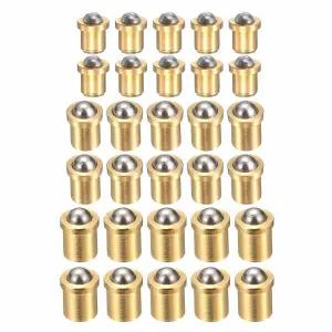 하핑턴 30개 볼 포인트 스프링 플런저 2x3mm/3x4mm/4x5mm 황동 정밀 위치 비즈 도어 찬장 기계 장치 클램프