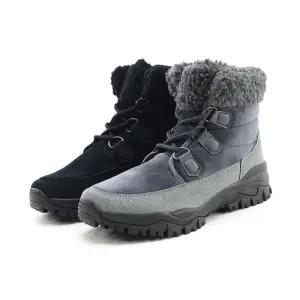 [마이시크]H라이언부츠 스웨이드 퍼안감 부츠 4cm