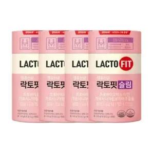 종근당건강 락토핏 슬림 생유산균 프로바이오틱스 60포, 4개