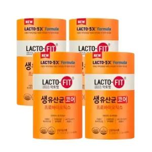 종근당건강 락토핏 코어 생유산균 프로바이오틱스 60포, 4개