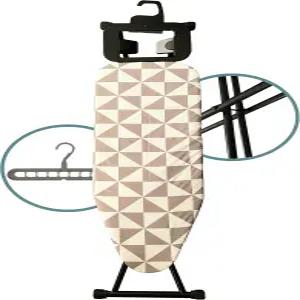 컴팩트 다리미 보드 접이식 작은 공간이나 아파트를 위한 안전 스탠드와 휴식이 있는 걸이식 두꺼운 커버와