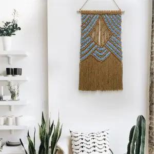 BMIDRUT 매달린 마크라메 태피스트리 드림 캐처 손으로 짠 보호 벽 아트 데코 홈 장식 페디먼트