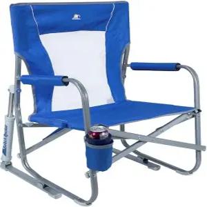 GCI 야외 워터사이드 비치 로커 접이식 의자 및 휴대용 흔들의자 세이브룩 블루