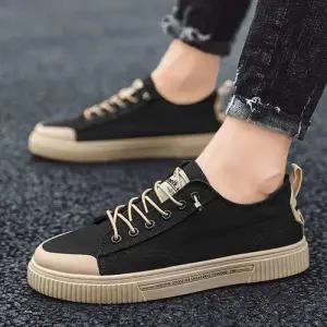 [베리슈]남성 발편한 고무줄 밴딩끈 운동화 스니커즈 캔버스화