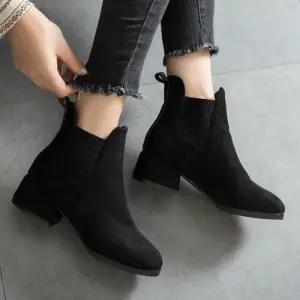 [베리슈]베리슈 기본안감 기모안감 2가지 디자인 스웨이드 스판밴딩 첼시부츠 겨울 앵