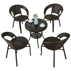 라탄테이블세트 카페 팬션 라탄 리조트 야외 베란다 정원