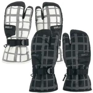 [티오][인슬로]체크 남녀공용 스키 보드 삼지 장갑 G4336 따뜻한 방한장갑