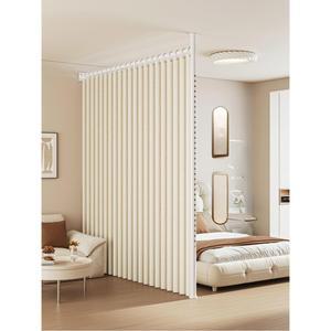 공간분리커튼 공간분리 가리개 방문 파티션 접이식 커튼봉 색 커튼