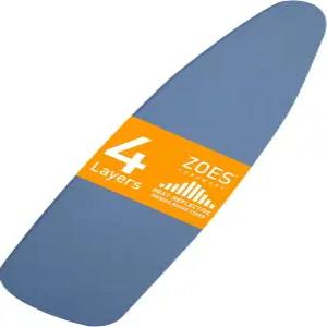 ZOES 홈웨어 다림질 보드 커버 및 패드 패딩 표준 사이즈와 알루미늄 코팅이 포함된 100 면 탄성