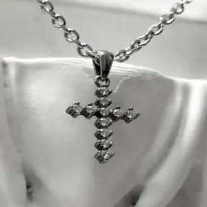 [블레스드 뷸렛]SS-미니 아이스 크로스 체인 목걸이