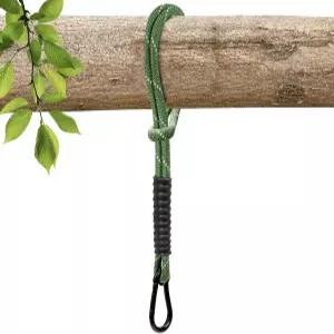 야외 스윙용 헤비 듀티 트리 로프 해먹 스트랩 걸이 키트 놀이터 세트 액세서리 1.75피트 21인치 녹색 1팩