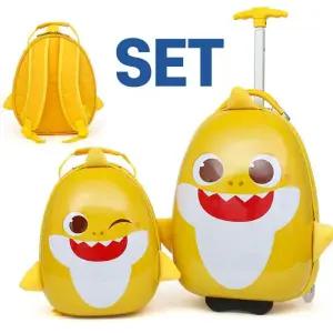 [오키즈]핑크퐁 캐리어백팩세트 [아기상어 PP051-16인치] [P0009]