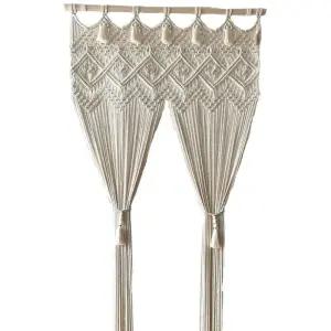 뜨개커튼 레트로 공간분리 실 카페 인테리어 펀칭 가리개 커텐 심플 커튼