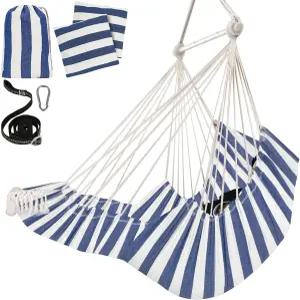 발 받침대가 있는 치희 해먹 의자 걸이 2 쿠션 맥스 500파운드 튼튼한 금속 스프레드 바 접이식 쉬운 보관