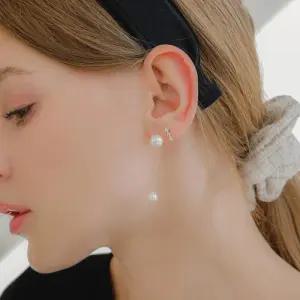 [제이로렌]14K 체인 진주 금귀걸이 G0263