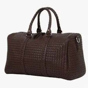 [옷자락]여자 화이트 보스턴백 큰사이즈 위빙 여행가방 크로스백