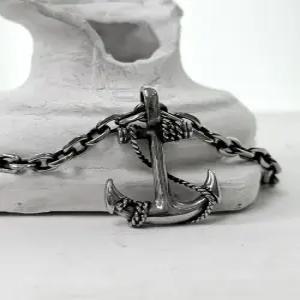 [블레스드 뷸렛]블랙라인 앵커 사슬체인 목걸이