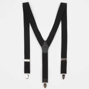 [옷자락]남성 멜빵코디 심플 깔끔한 집게 서스펜더 블랙 벨트